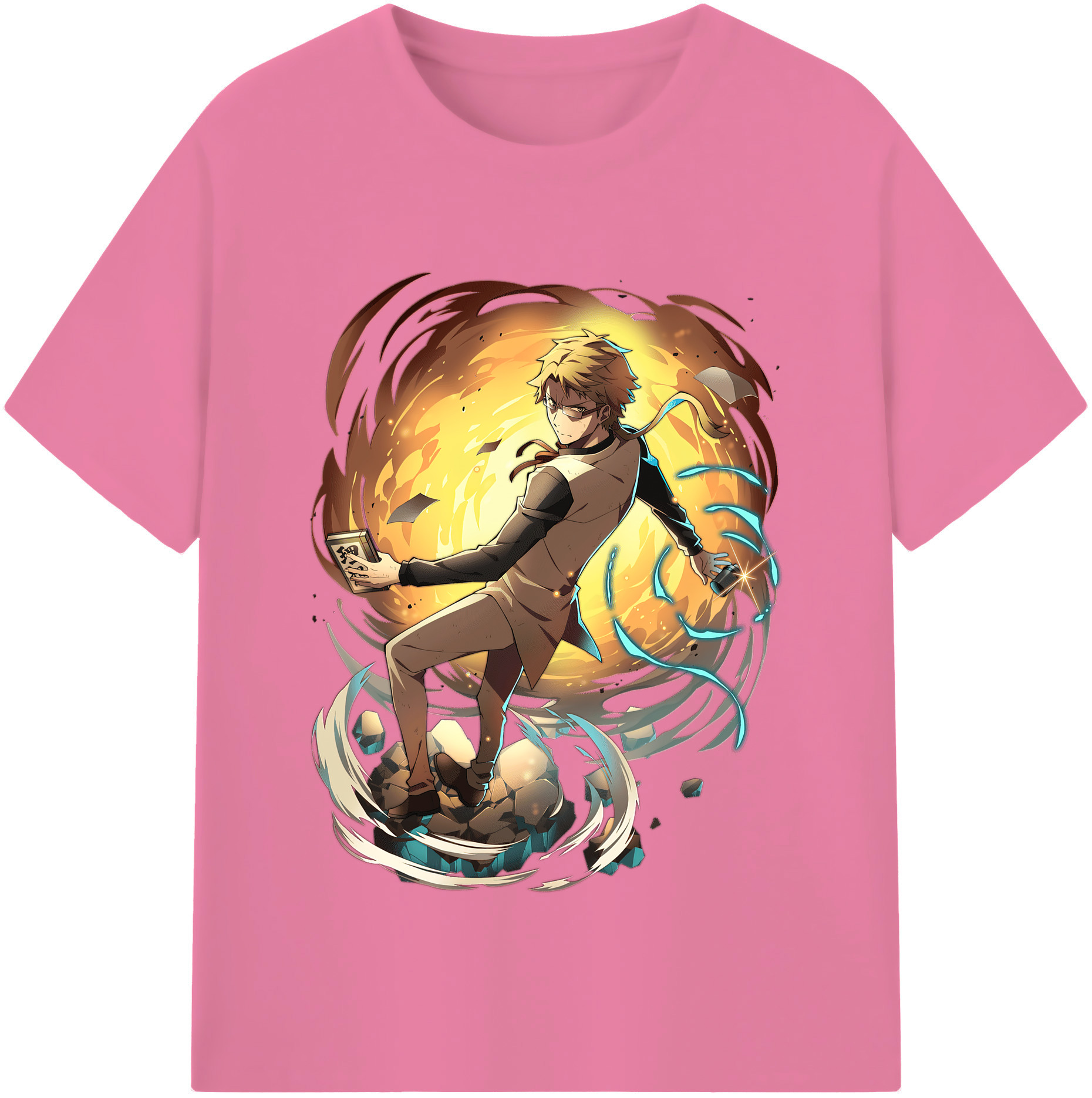（画像用） 文豪ストレイドッグス Bungo Stray Dogs 綿100％半袖Tシャツ（フロントプリント）